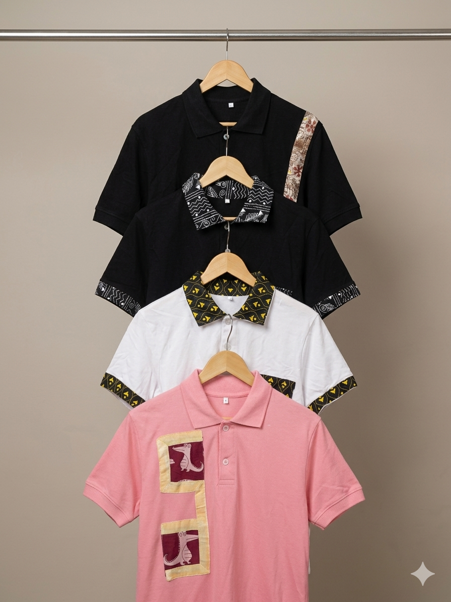 Patch Crafted Polo T-Shirts Men