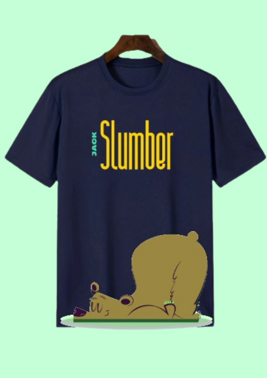 Men Navy Blue Printed T-shirt