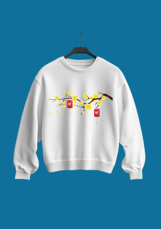 Women Printed Sweatshirt White