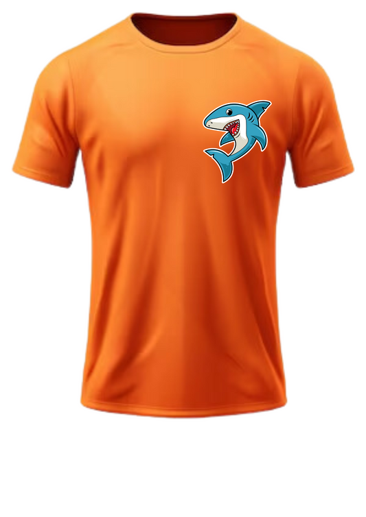 Men Front & Back Printed Orange T-shirt