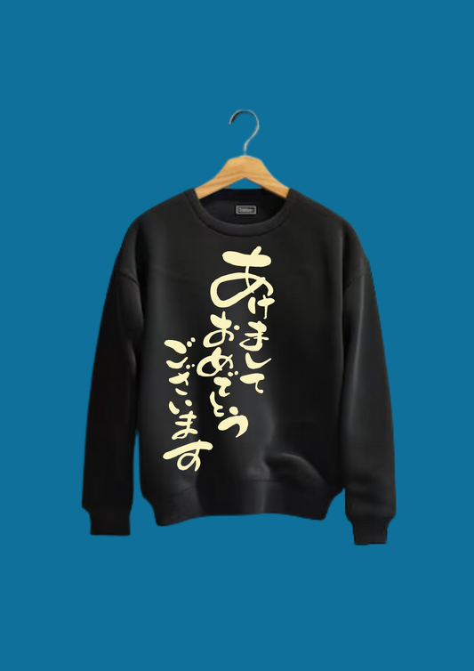 Women Printed Sweatshirt Shining Black