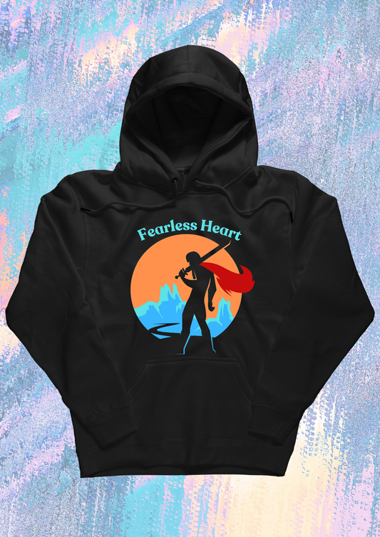 Men Printed Hoodie Black