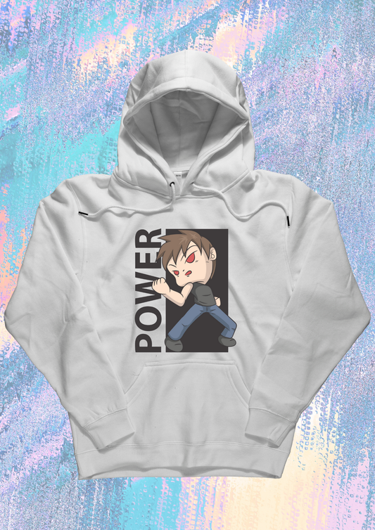 Men Printed Hoodie White