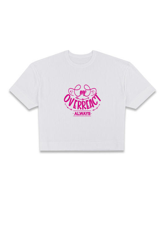 Women White Embroidery Crop Top