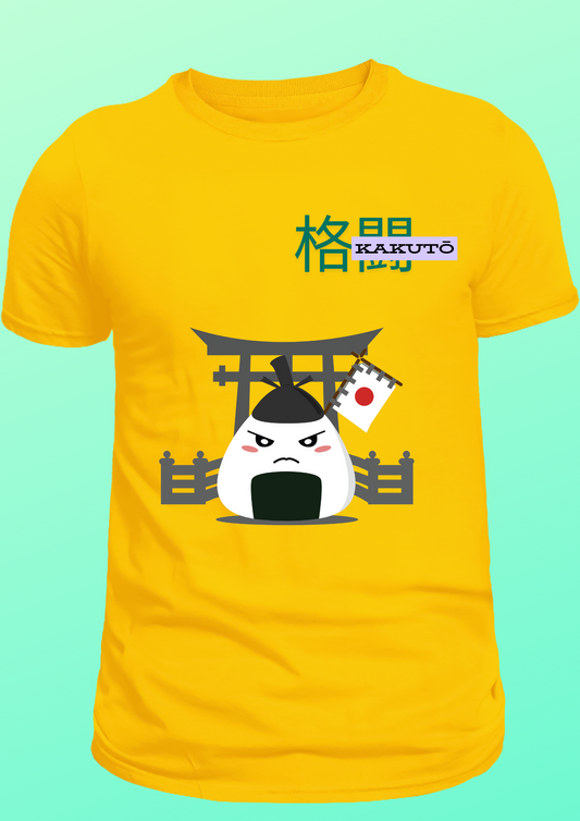 Men Yellow Blue Printed T-shirt