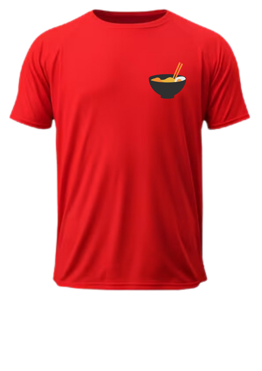 Men Front & Back Printed Red T-shirt