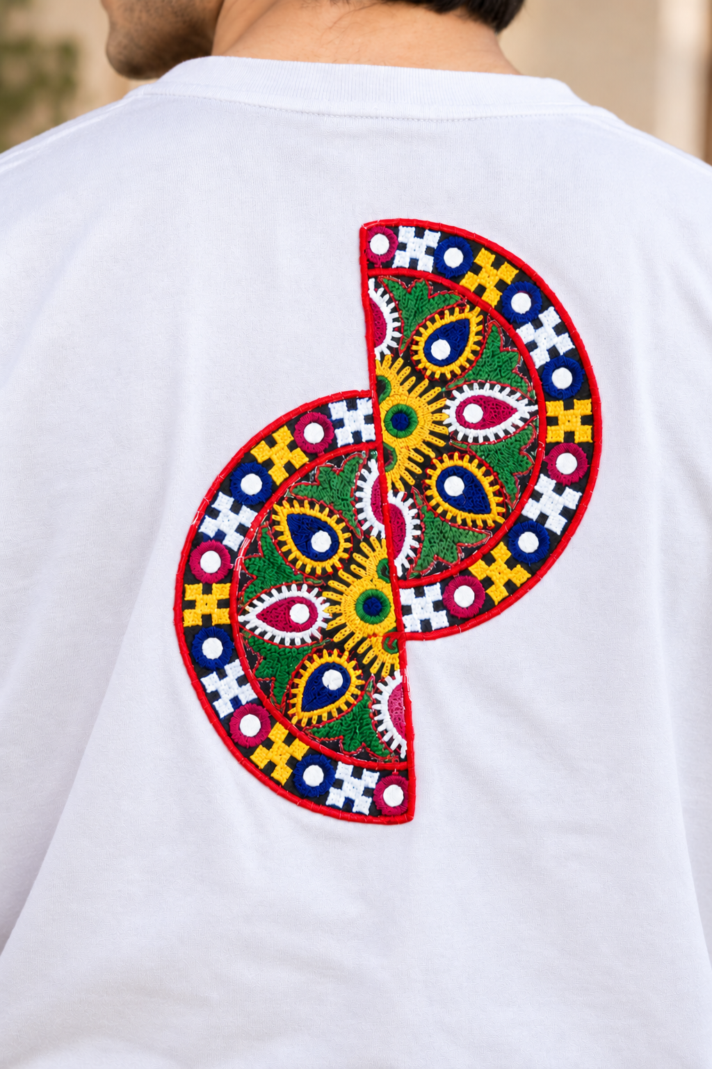 Colorful Embroidered Oversized T-Shirt